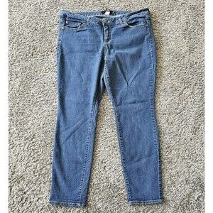 Torrid Jeans Womens 20 S Denim Crop Mid Rise Pants Ladies Size 20 Short Blue